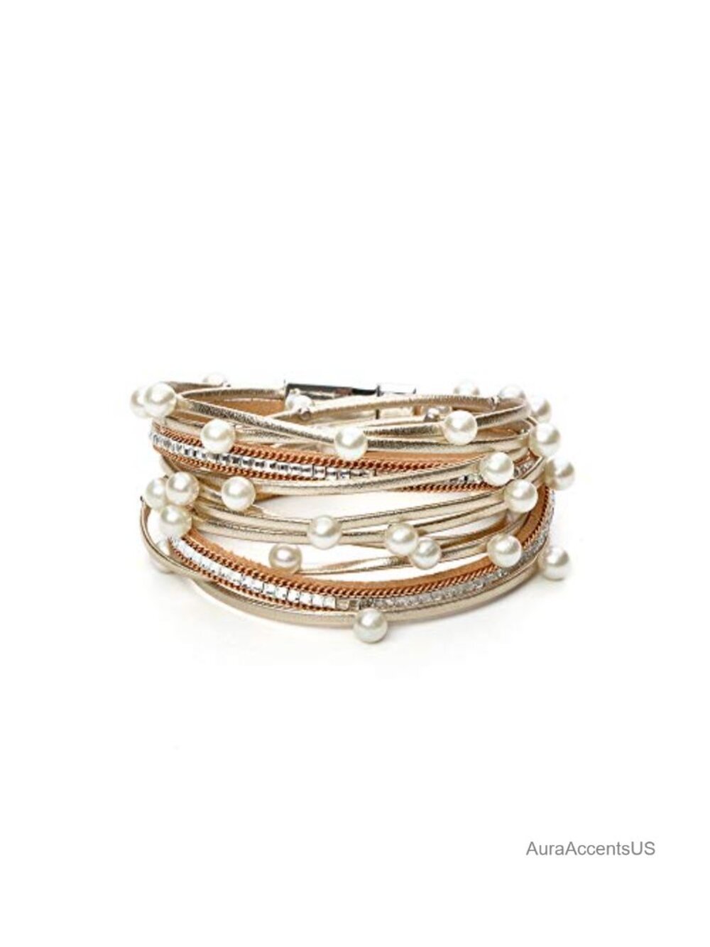 Leather Wrap Bracelet for Women Boho Western Layered Cuff Jewelry